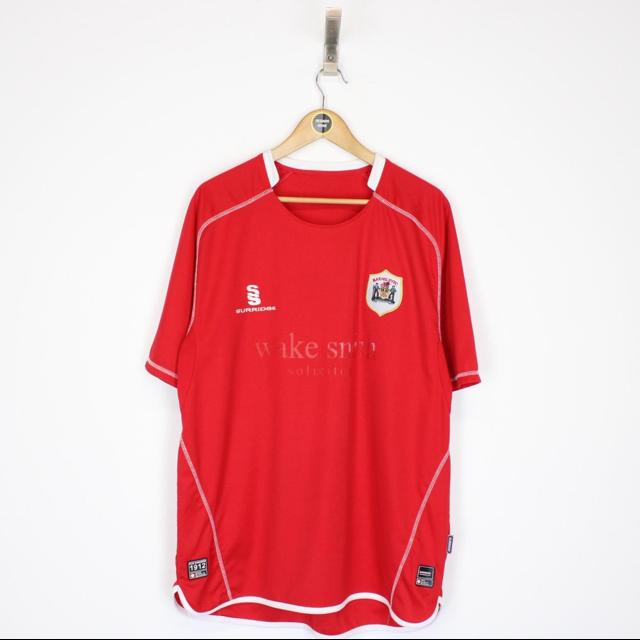 Surridge Barnsley FC 2007/08 Red Short Sleeve Home Football Shirt