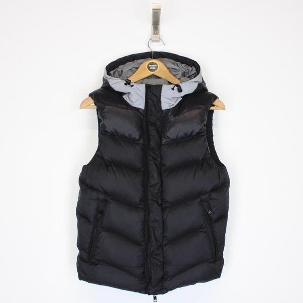 Armani Exchange Black Down Hooded Gilet / Bodywarmer