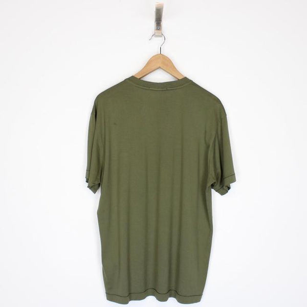 Stone Island Green Short Sleeve Compass Logo T-Shirt