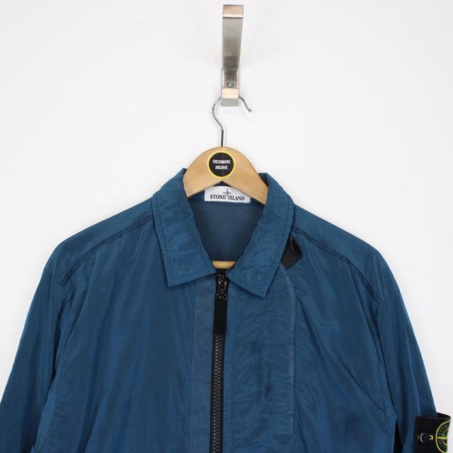 Stone Island AW 2018 Blue Nylon Metal Overshirt Jacket