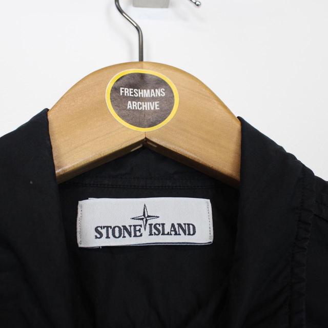 Stone Island SS 2017 Navy Blue Long Sleeve Cotton Shirt