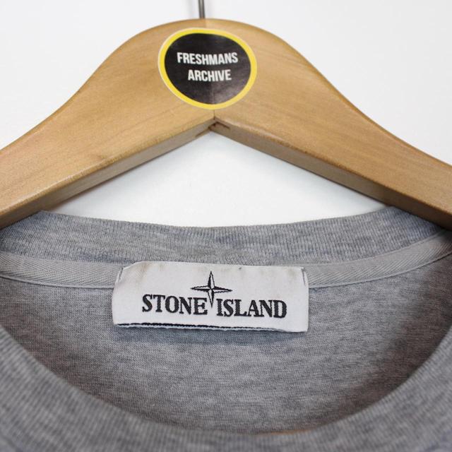 Stone Island SS 2022 Grey Short Sleeve Compass T-Shirt