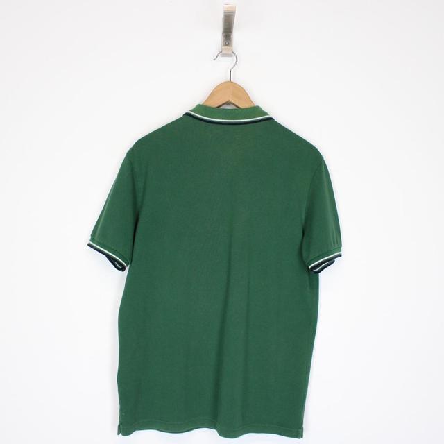 Prada Green Short Sleeve Cotton Pique Polo Shirt