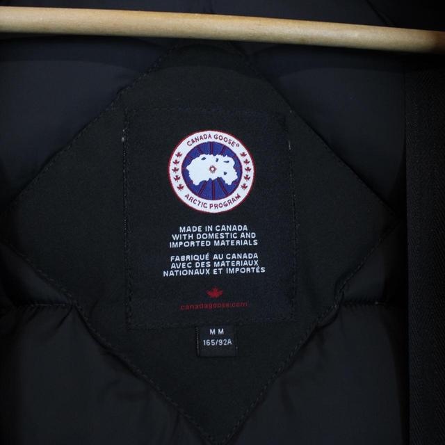 Canada Goose Black Chilliwack Bomber Down Jacket with Fur Trim