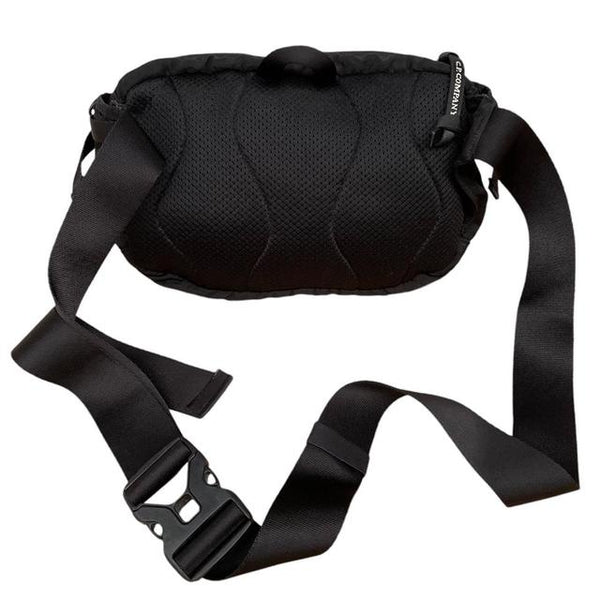 CP Company Black Nylon Lens Crossbody Bag