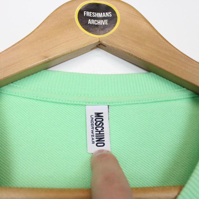 Moschino Underwear Green Tape Logo Arm Sweatshirt Jumper