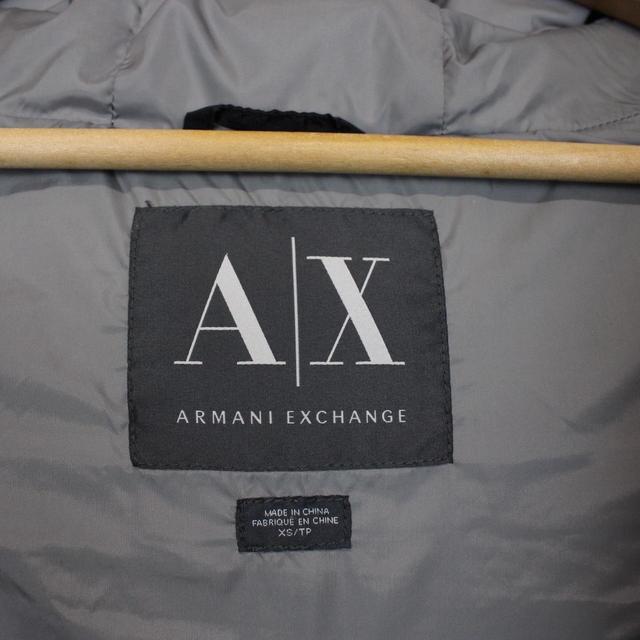 Armani Exchange Black Down Hooded Gilet / Bodywarmer