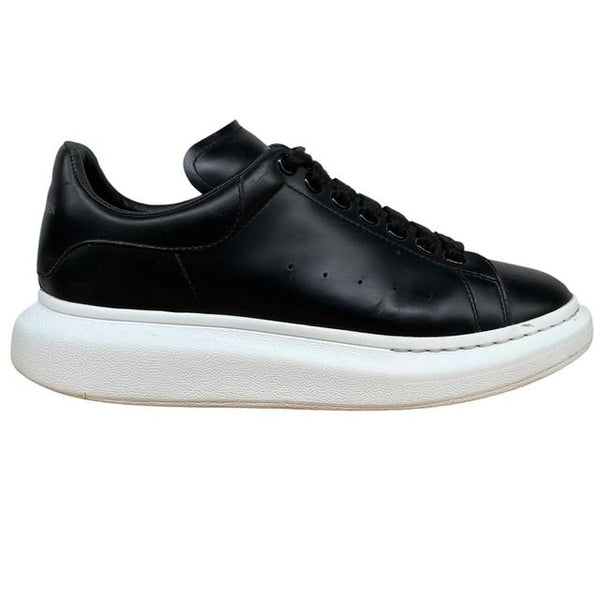 Alexander McQueen Black and White Leather Oversized Trainers