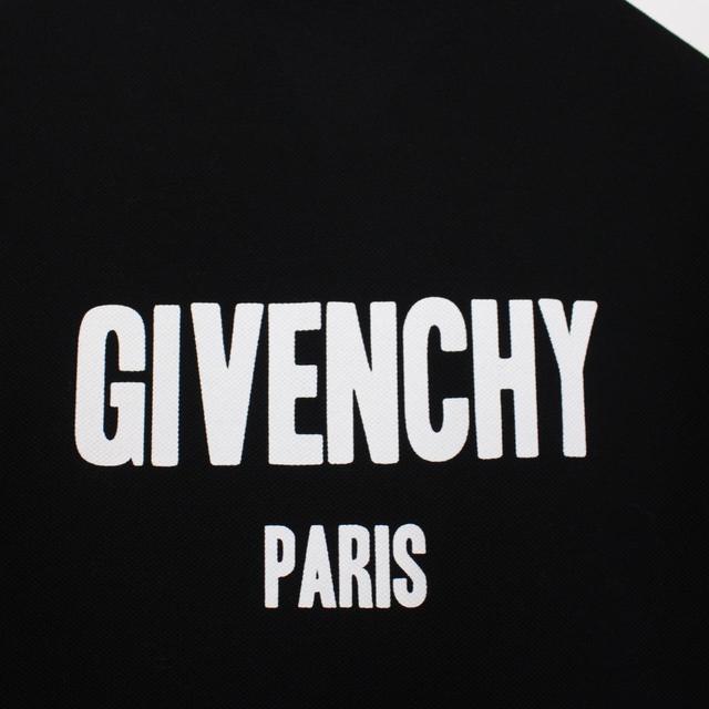 Givenchy Black, White and Red Star Logo Short Sleeve Polo Shirt