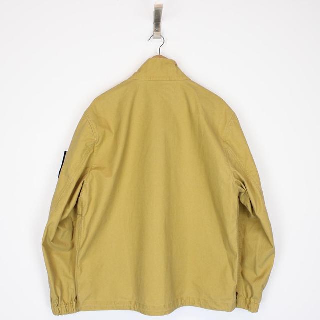 Stone Island AW 2024 Mustard Yellow Full Zip Panama Recycled Oxide Plating