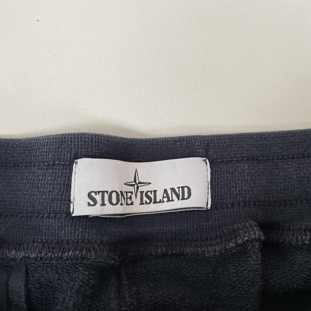 Stone Island SS 2018 Navy Blue Slim Fit Cotton Tracksuit Bottoms / Joggers