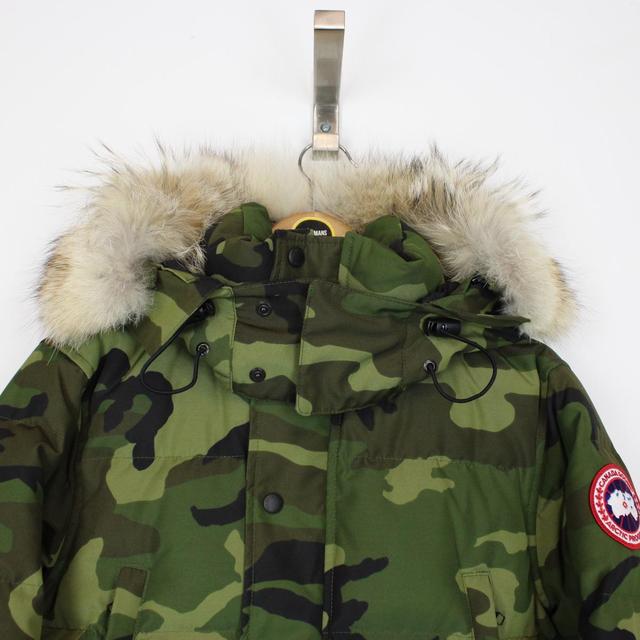 Canada Goose Camo Wyndham Parka Down Jacket with Fur Trim