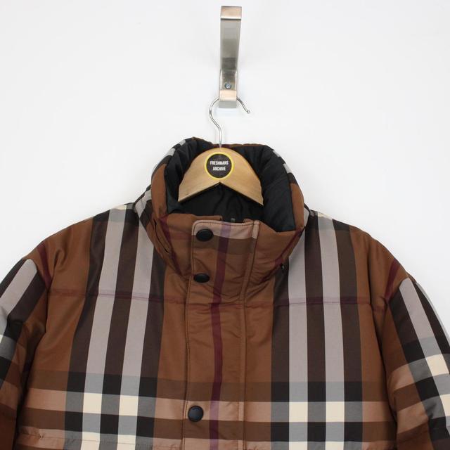 Burberry Brown and Black Nova Check Reversible Down Digby Puffer Jacket