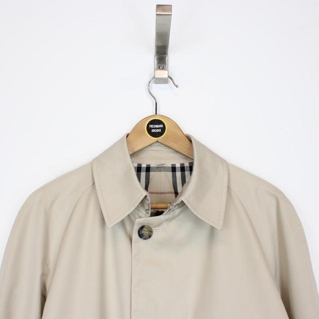 Burberry Beige Nova Check Cotton Single Breasted Trench Coat