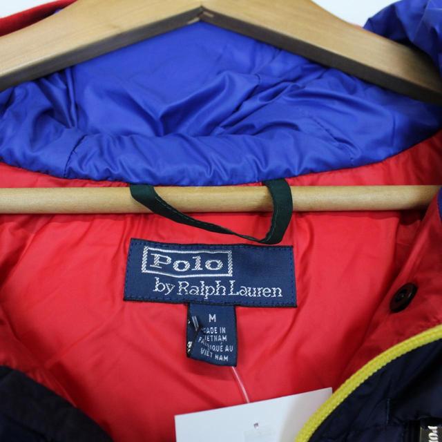 Polo Ralph Lauren Red and Navy Big Crest Down Gilet / Bodywarmer Jacket