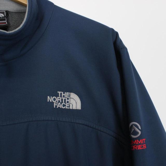 Vintage The North Face Blue and Grey Summit Series Soft Shell Jacket