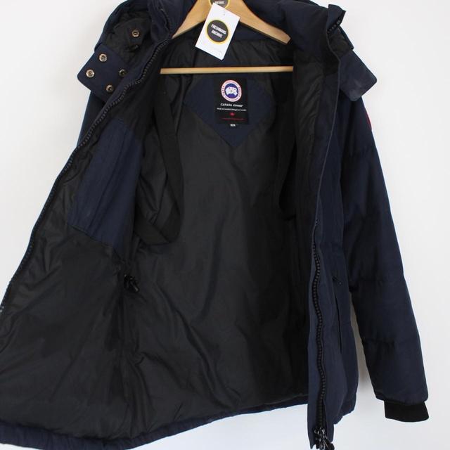 Canada Goose Navy Blue Chelsea Parka Heritage Down Jacket