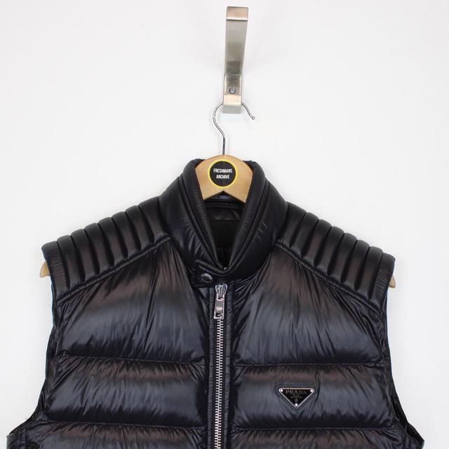 Prada Black Full Zip Nylon Down Gilet / Bodywarmer