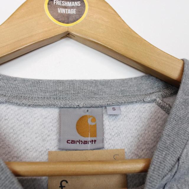 Vintage Carhartt Grey Spellout Sweatshirt Jumper