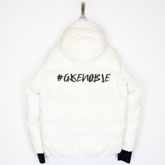 Moncler Grenoble Mazod White and Black Down Puffer Jacket