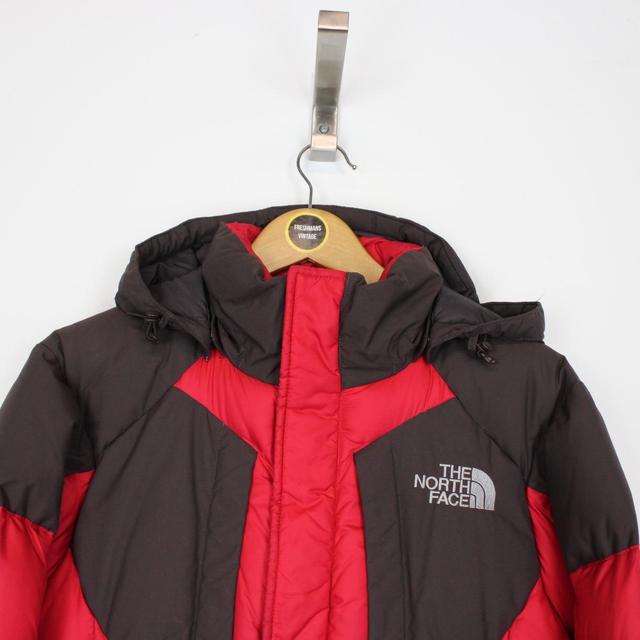 Vintage 90s The North Face Red and Grey 700 Down Puffer Jacket