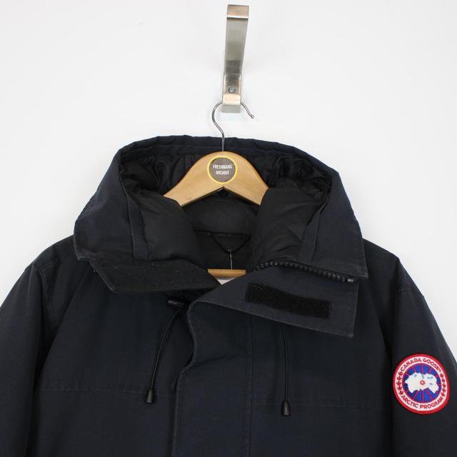 Canada Goose Navy Blue Langford Parka Black Label Down Coat