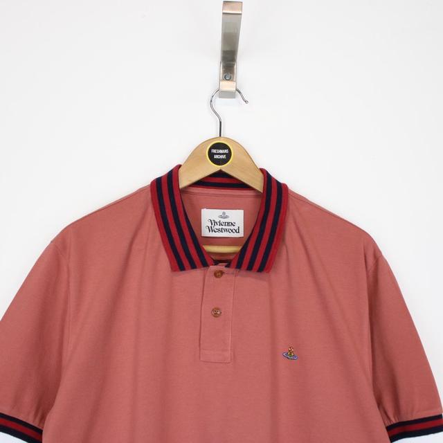 Vivienne Westwood Burgundy Short Sleeve Orb Polo Shirt