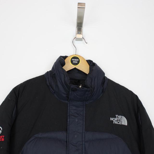 Vintage 90s The North Face Navy Blue and Black 900 Summit Series Down Puffer