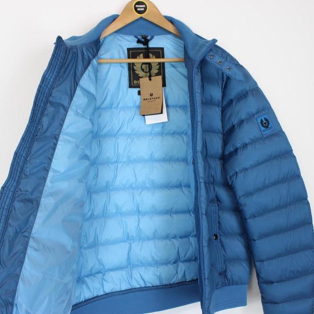 Belstaff Circuit Ocean Blue Full Zip Down Puffer Jacket