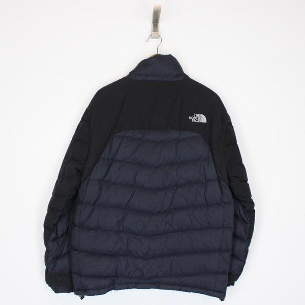 Vintage 90s The North Face Navy Blue and Black 900 Summit Series Down Puffer