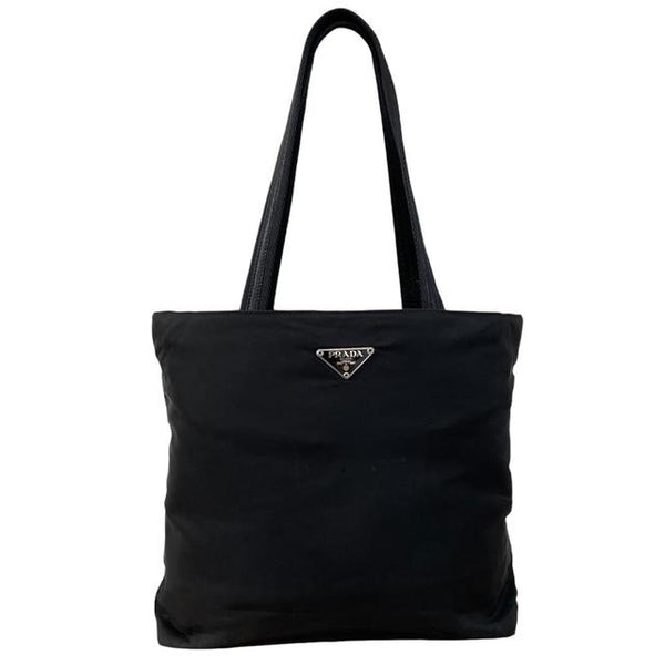 Vintage Prada Black Nylon Shoulder Bag