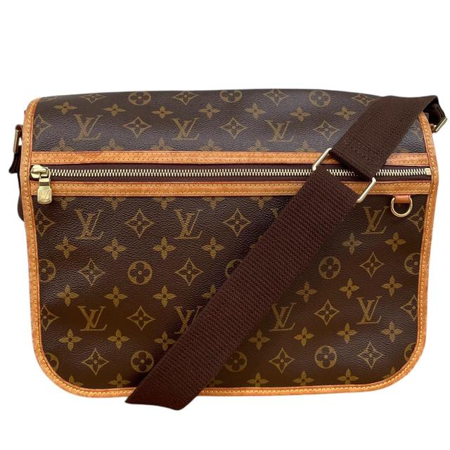 Louis Vuitton Brown and Tan Canvas/Leather Monogram Bosphore Messenger Bag