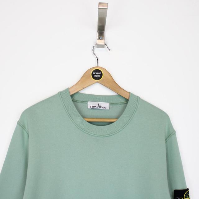 Stone Island AW 2022 Green Cotton Sweatshirt Jumper