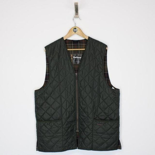 Vintage Barbour Green Quilted Gilet Vest