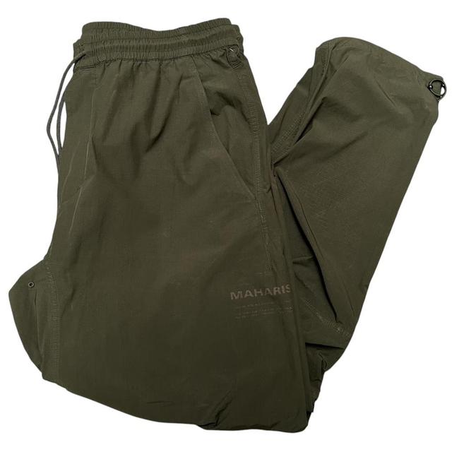 Maharishi Khaki Green Nylon Tracksuit Bottoms / Joggers