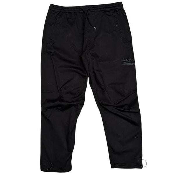 Maharishi Black Cotton Cargo Trousers