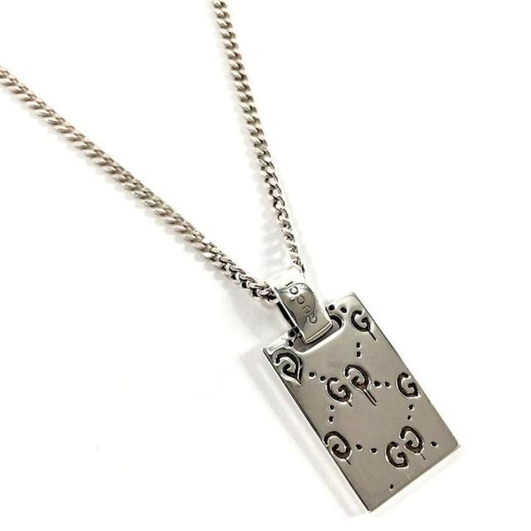 Gucci Ghost Pendant Sterling Silver Necklace