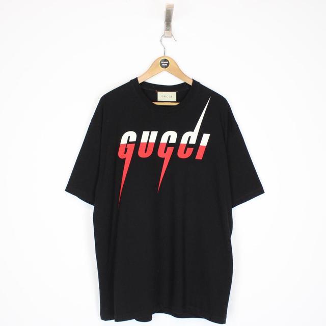 Gucci Blade Print Black Short Sleeve Oversized T-Shirt