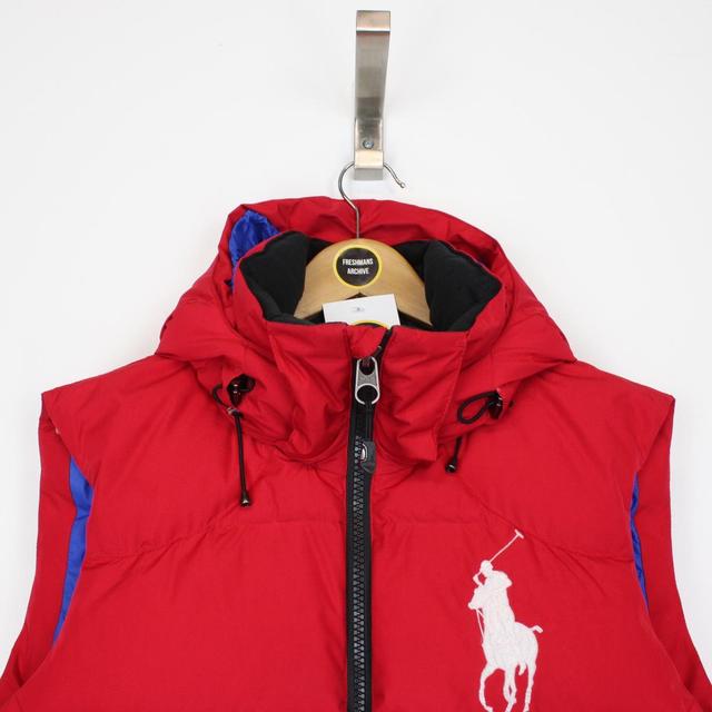 Polo Ralph Lauren Red and White Down Gilet / Bodywarmer Jacket