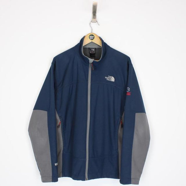 Vintage The North Face Blue and Grey Summit Series Soft Shell Jacket