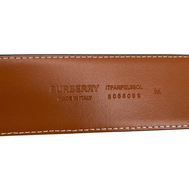 Burberry Beige and Tan Vintage Nova Check Leather/Canvas Belt