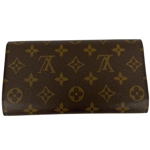 Louis Vuitton Brown and Beige Monogram Portefeuille International Wallet