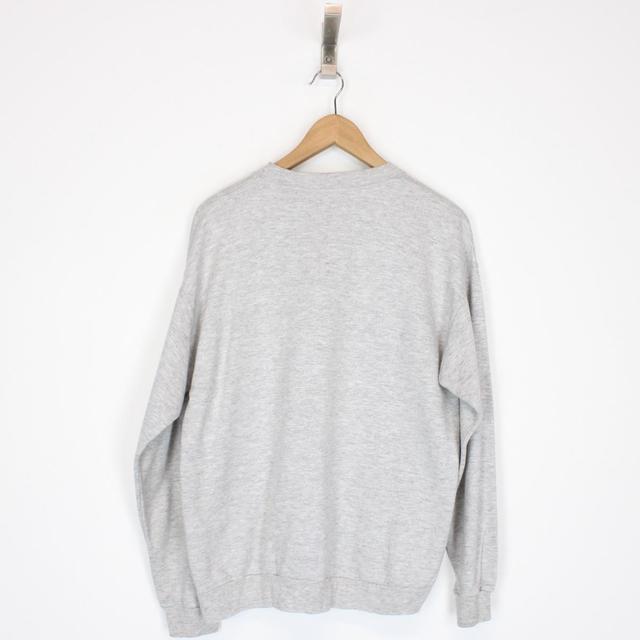 Vintage 90s Yves Saint Laurent Grey and Multicoloured Sweatshirt Jumper