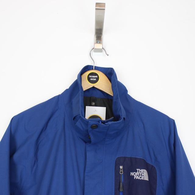 Vintage The North Face Blue and Navy Full Zip Hyvent Waterproof Jacket