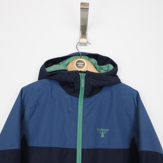 Barbour Navy and Blue Full Zip Waterproof Jacket