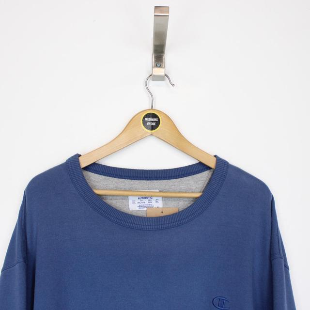 Vintage 90s Champion Blue Sweatshirt Jumper