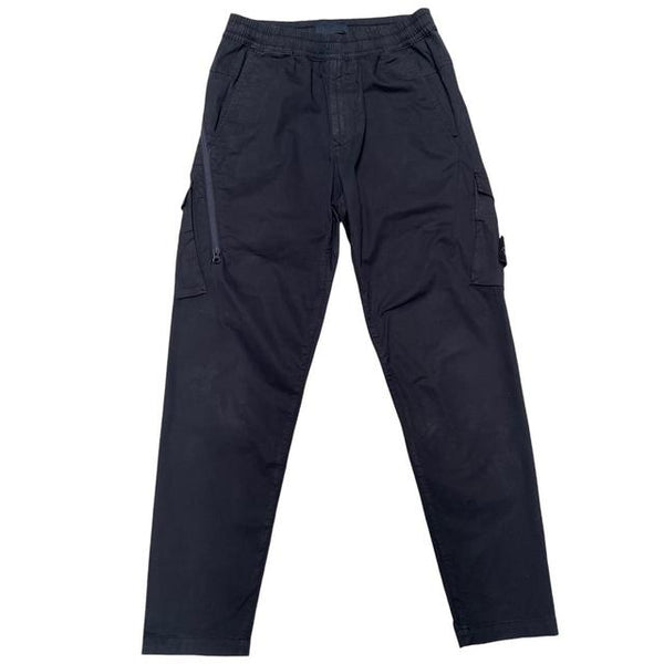 Stone Island Ghost SS 2022 Navy Blue RE-T Fit Cargo Trousers