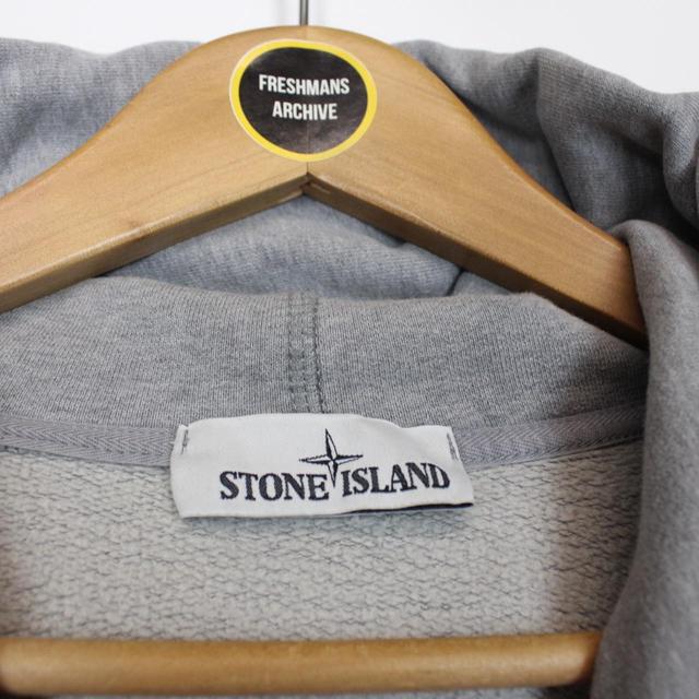 Stone Island AW 2019 Grey Cotton Hoodie Jumper