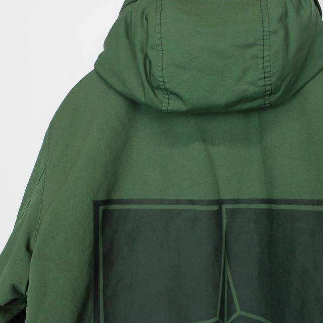 Stone Island AW 2022 Green and Black David TC Laser Printed Primaloft Parka