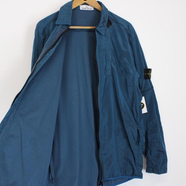 Stone Island AW 2018 Blue Nylon Metal Overshirt Jacket